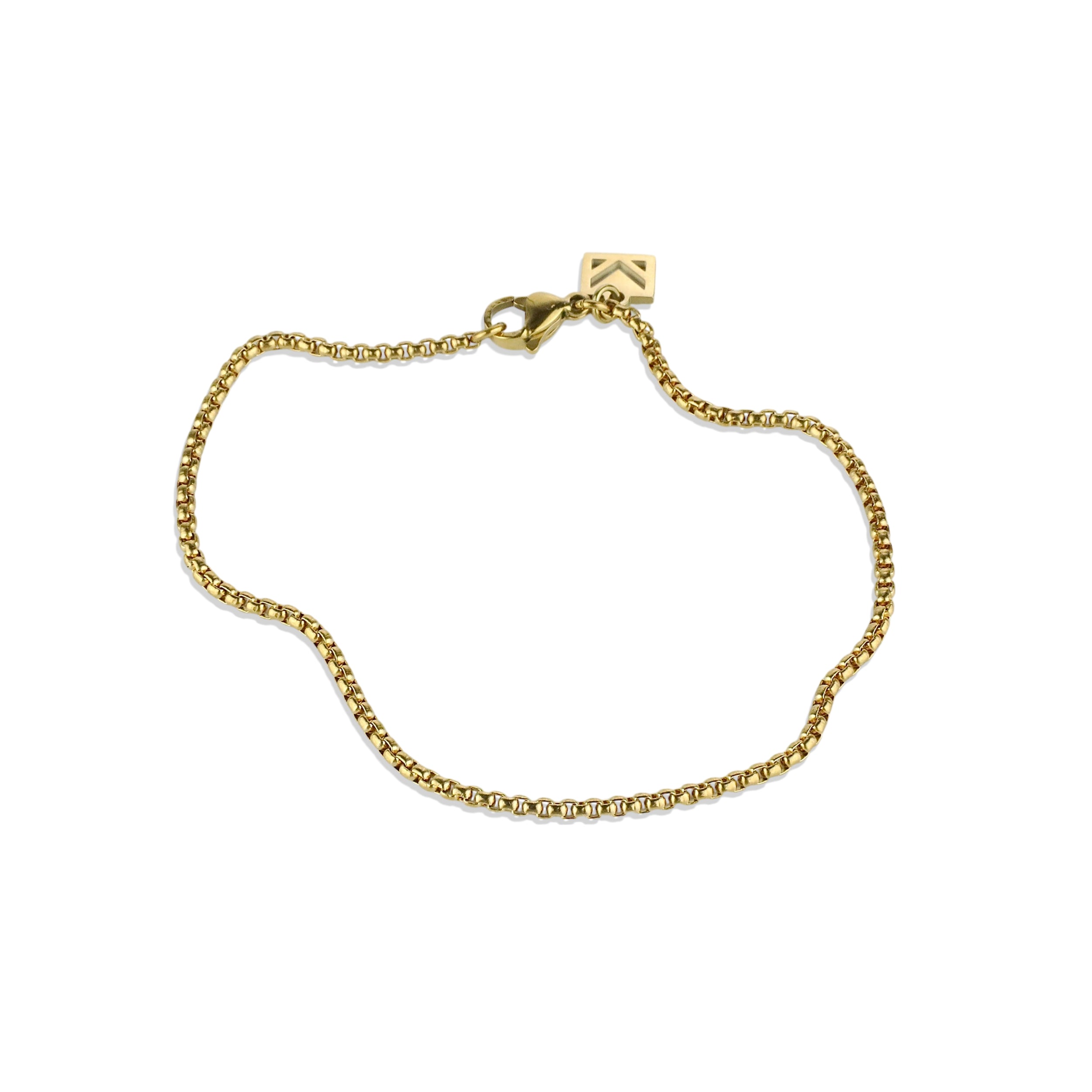Box Chain Bracelet - Gold 2mm
