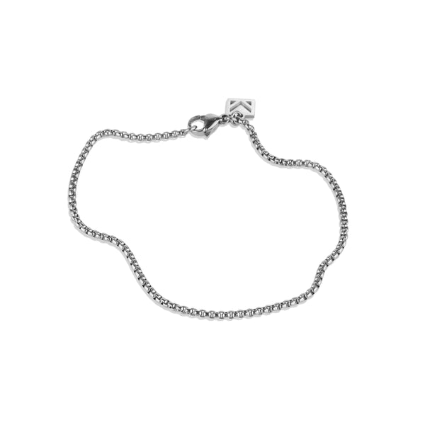 Box Chain Bracelet - Silver 2mm