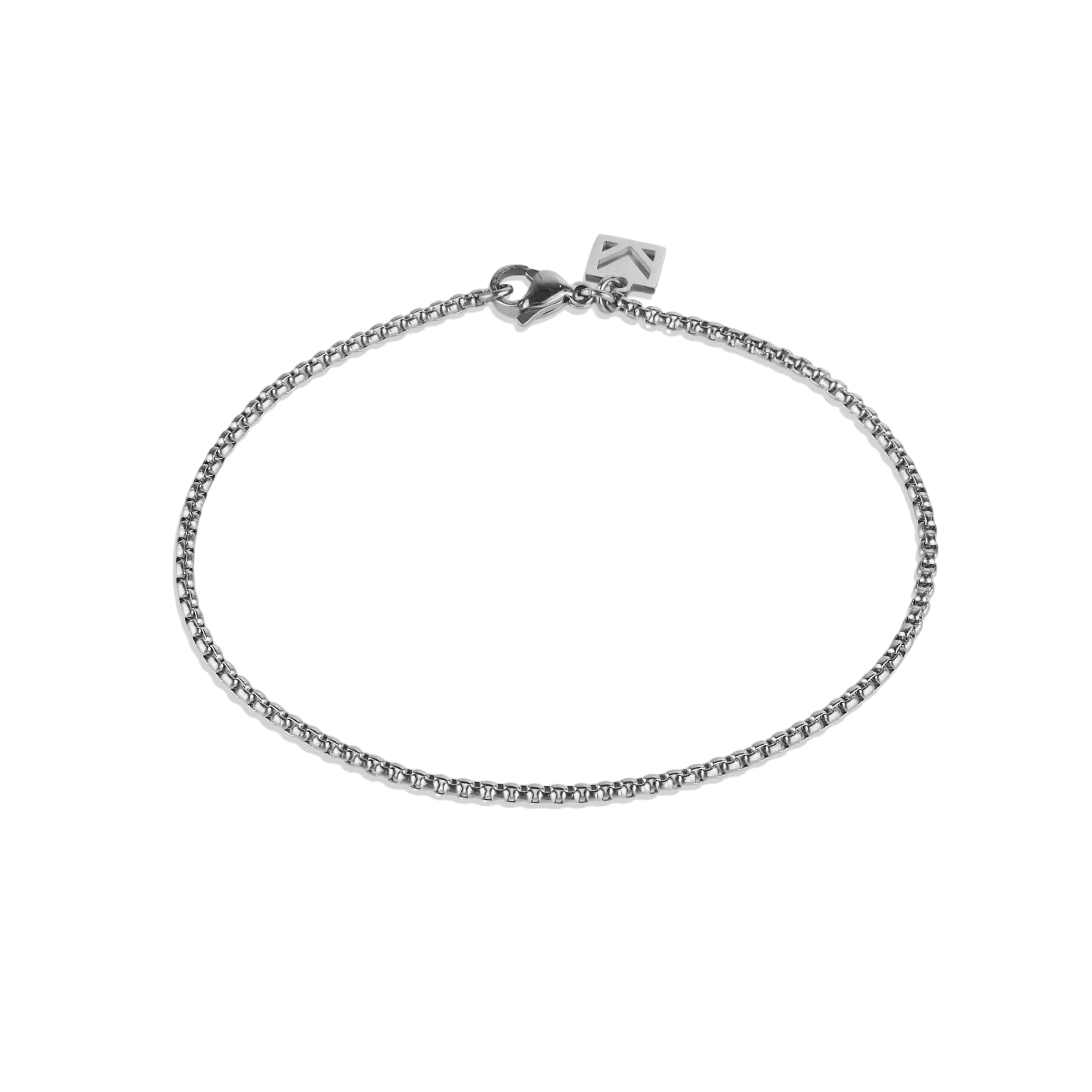 Box Chain Bracelet - Silver 2mm