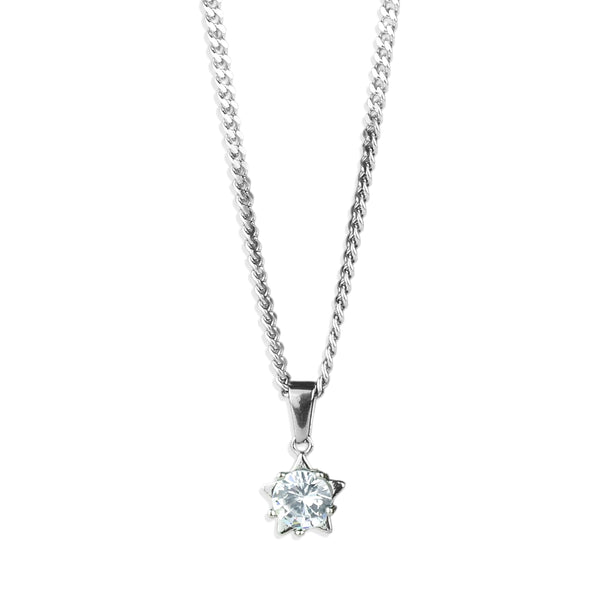 Bright Star Necklace - Silver