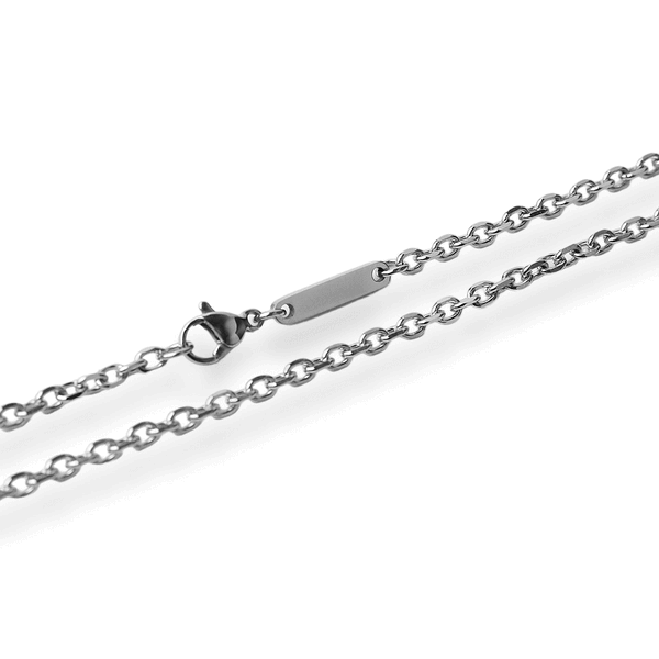 Personalized Cable Chain - Silver 3mm