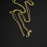 Duo Chain Necklace - Box x Cuban - Gold