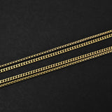 Duo Chain Necklace - Box x Cuban - Gold