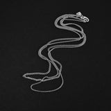 Duo Chain Necklace - Box x Cuban - Silver
