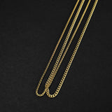 Duo Chain Necklace - Box x Cuban - Gold