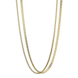 Duo Chain Necklace - Box x Cuban - Gold