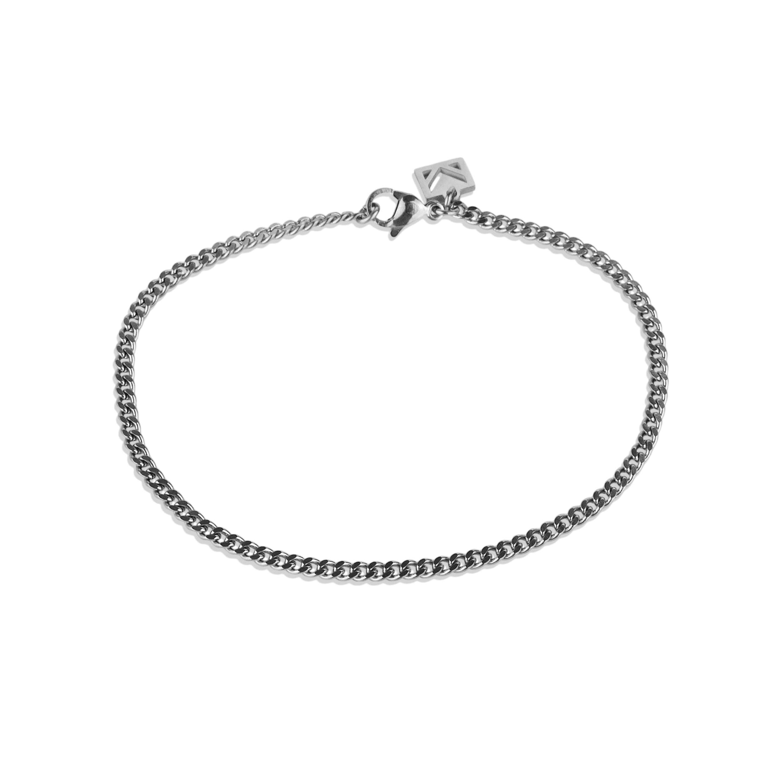 Cuban Chain Bracelet - Silver 3mm
