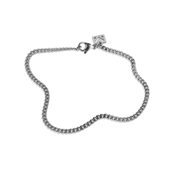 Cuban Chain Bracelet - Silver 3mm