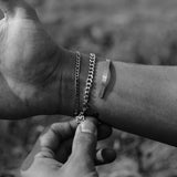 Figaro Chain Bracelet - Silver 3mm