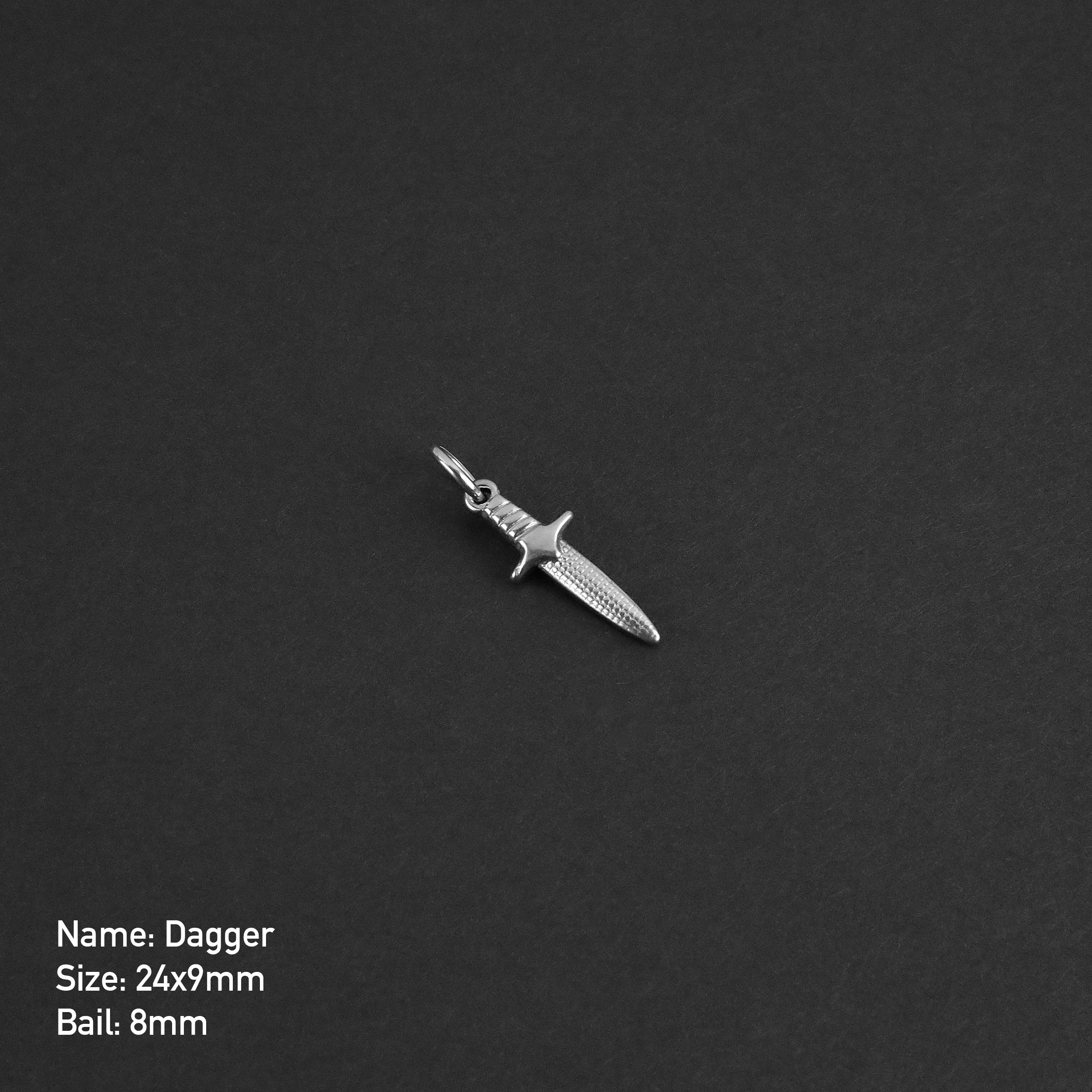 Dagger Keeper Amulet - Silver