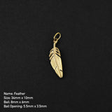 Feather Amulet - Gold