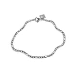 Figaro Chain Bracelet - Silver 3mm