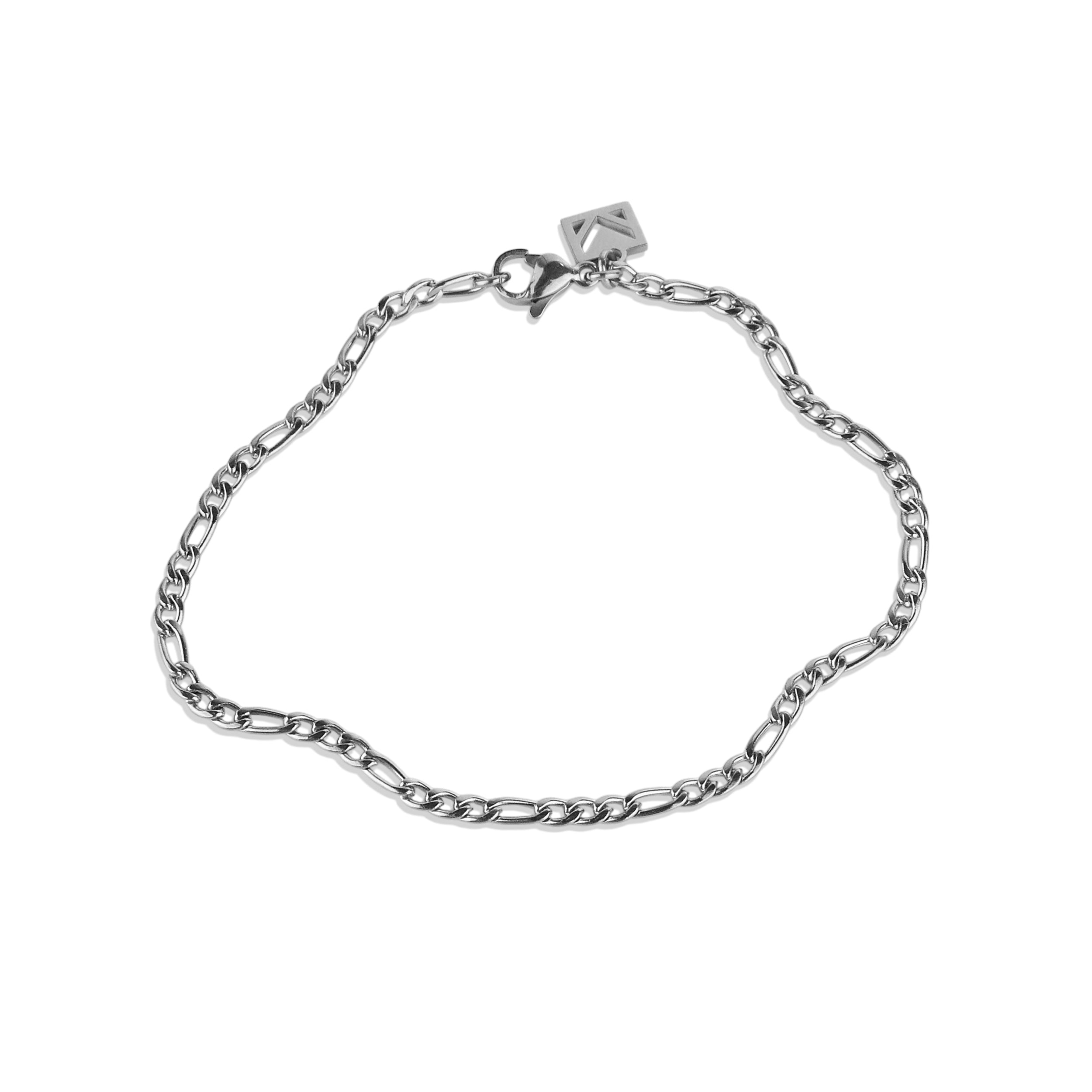 Figaro Chain Bracelet - Silver 3mm