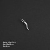 Italian Horn Keeper Amulet - Silver