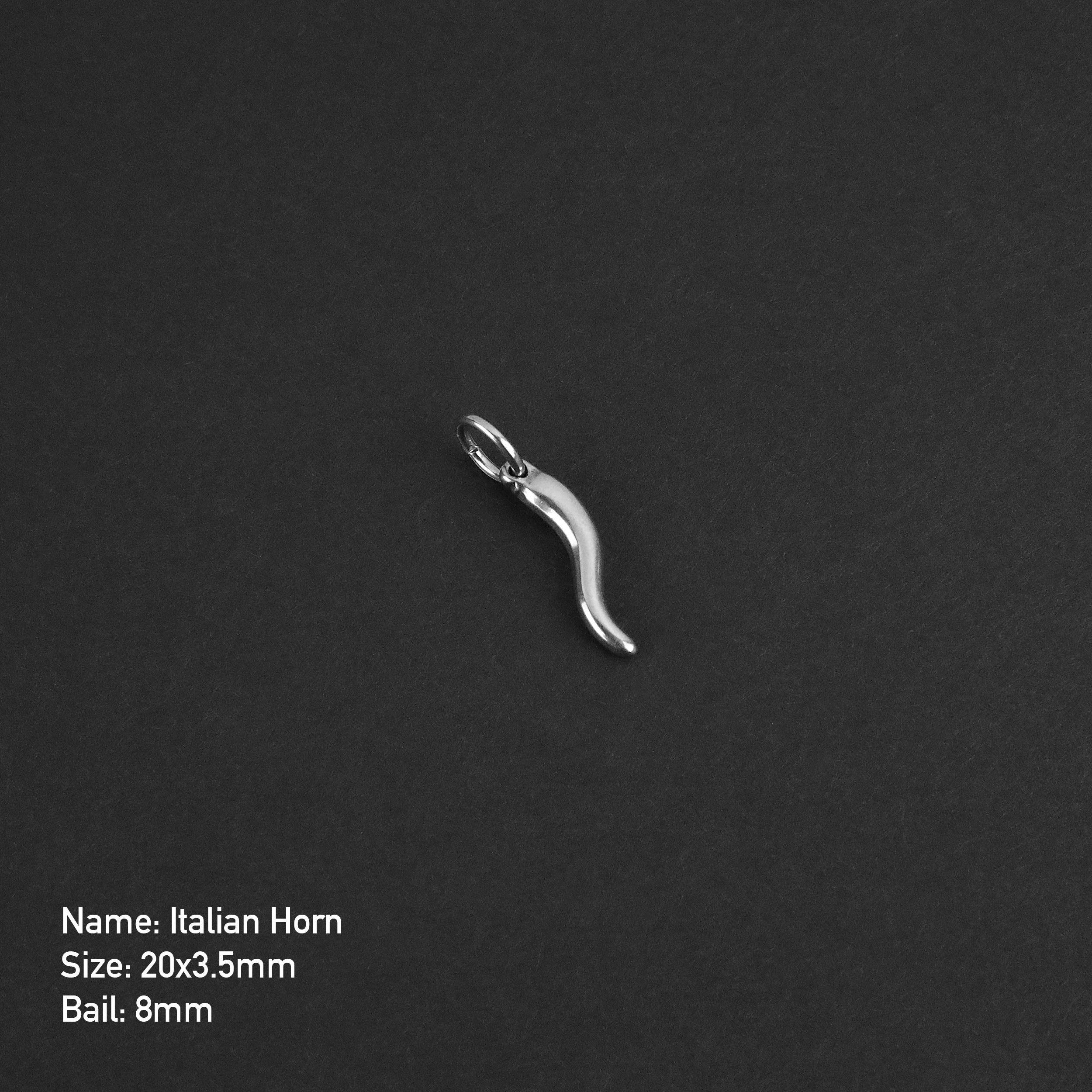 Italian Horn Keeper Amulet - Silver