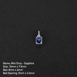 Mini Envy Amulet - Silver x Blue