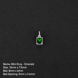 Mini Envy Amulet - Silver x Green