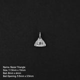 Nazar Triangle Amulet - Silver