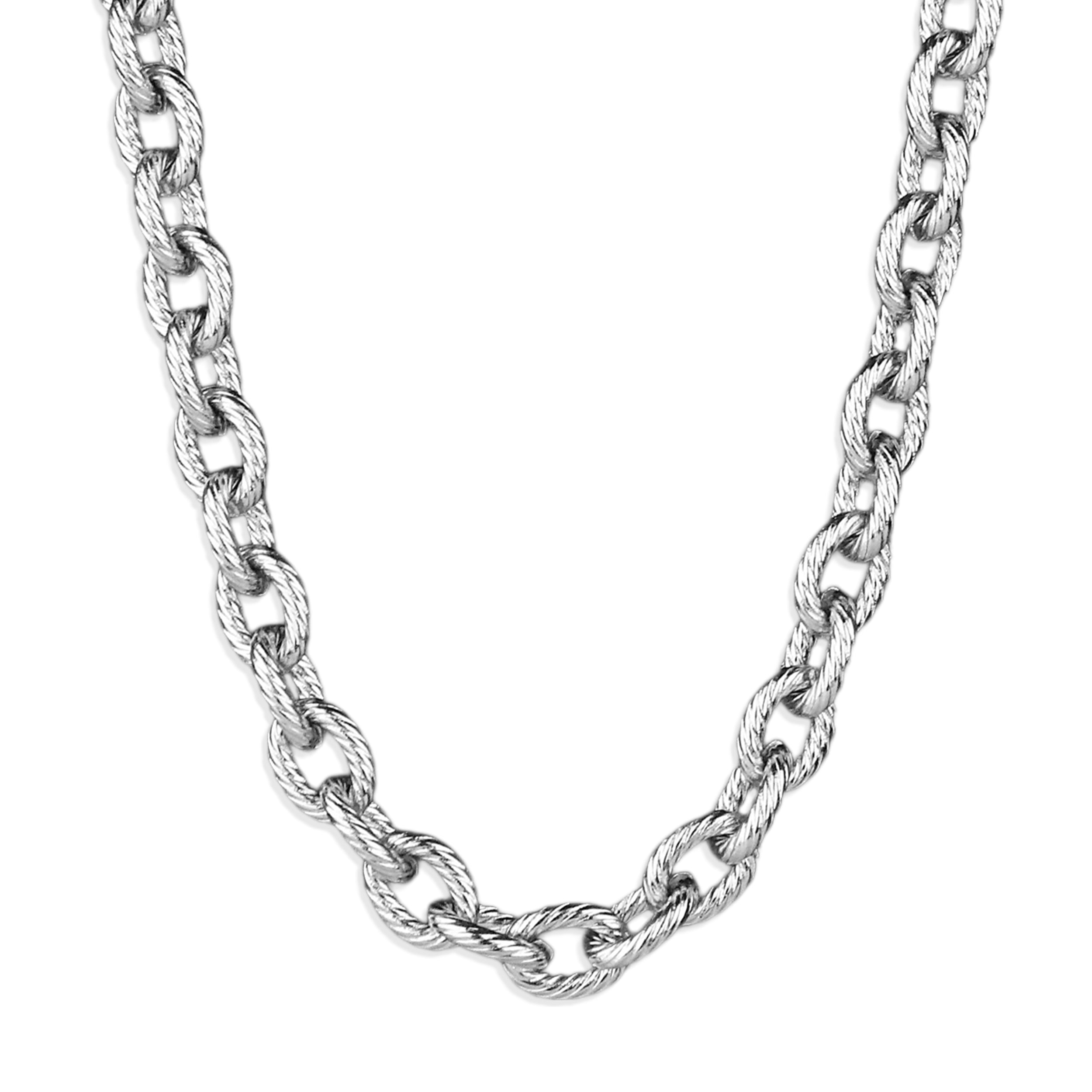 Static Cable Necklace - Silver 5mm