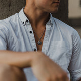 Seeker Compass Necklace - Silver