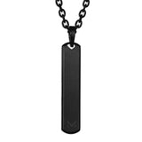 Glyph Bar Necklace - Black