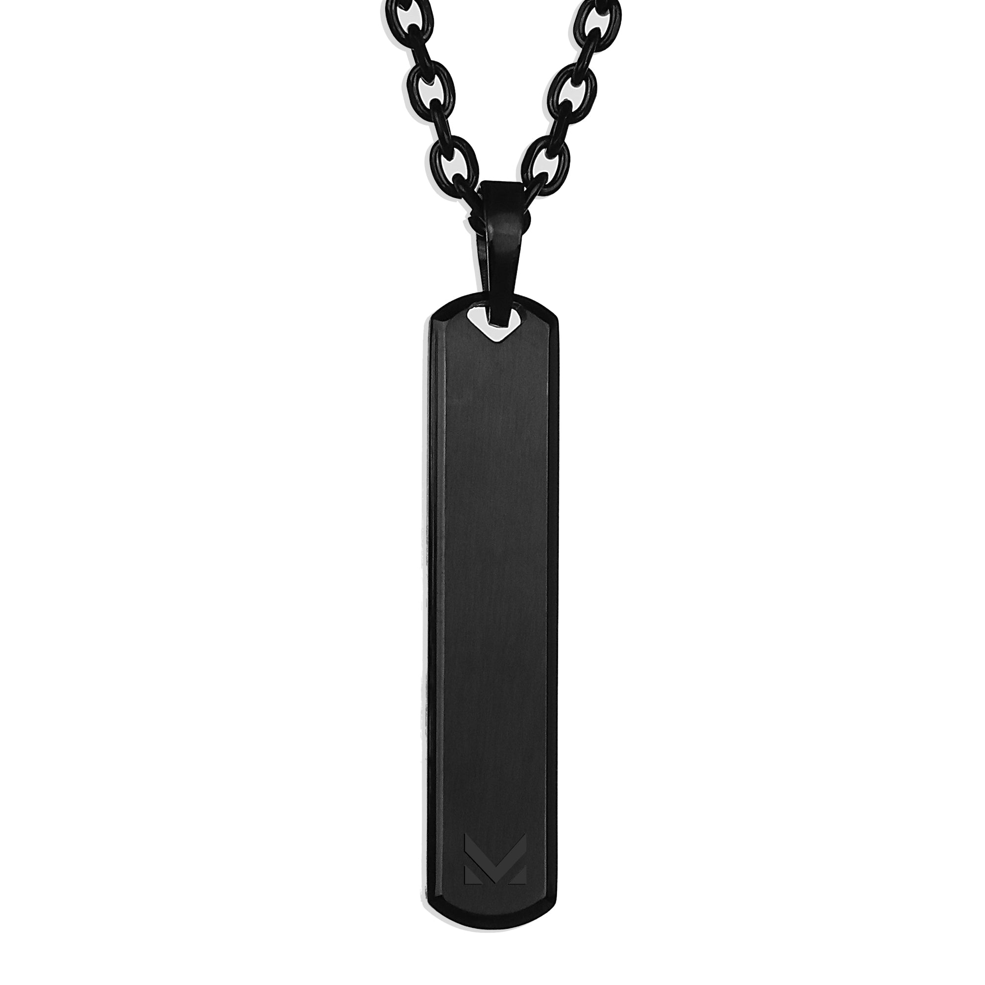 Glyph Bar Necklace - Black