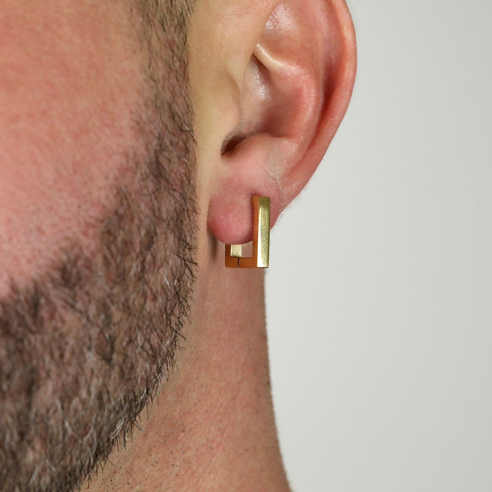 Rectangle Earring - Gold