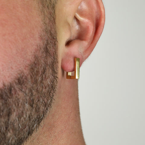 Rectangle Earring - Gold