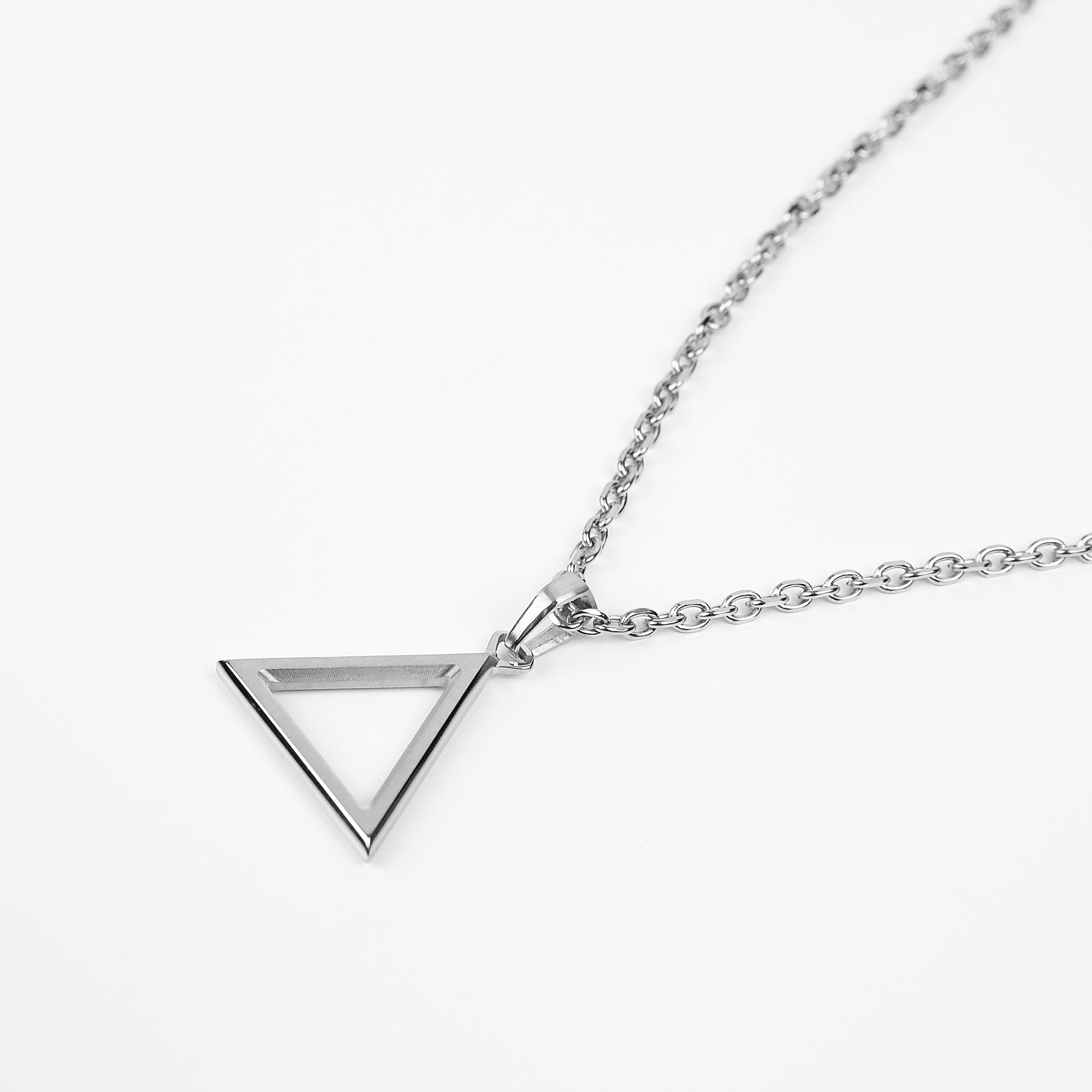 Nomad Triangle Necklace - Silver