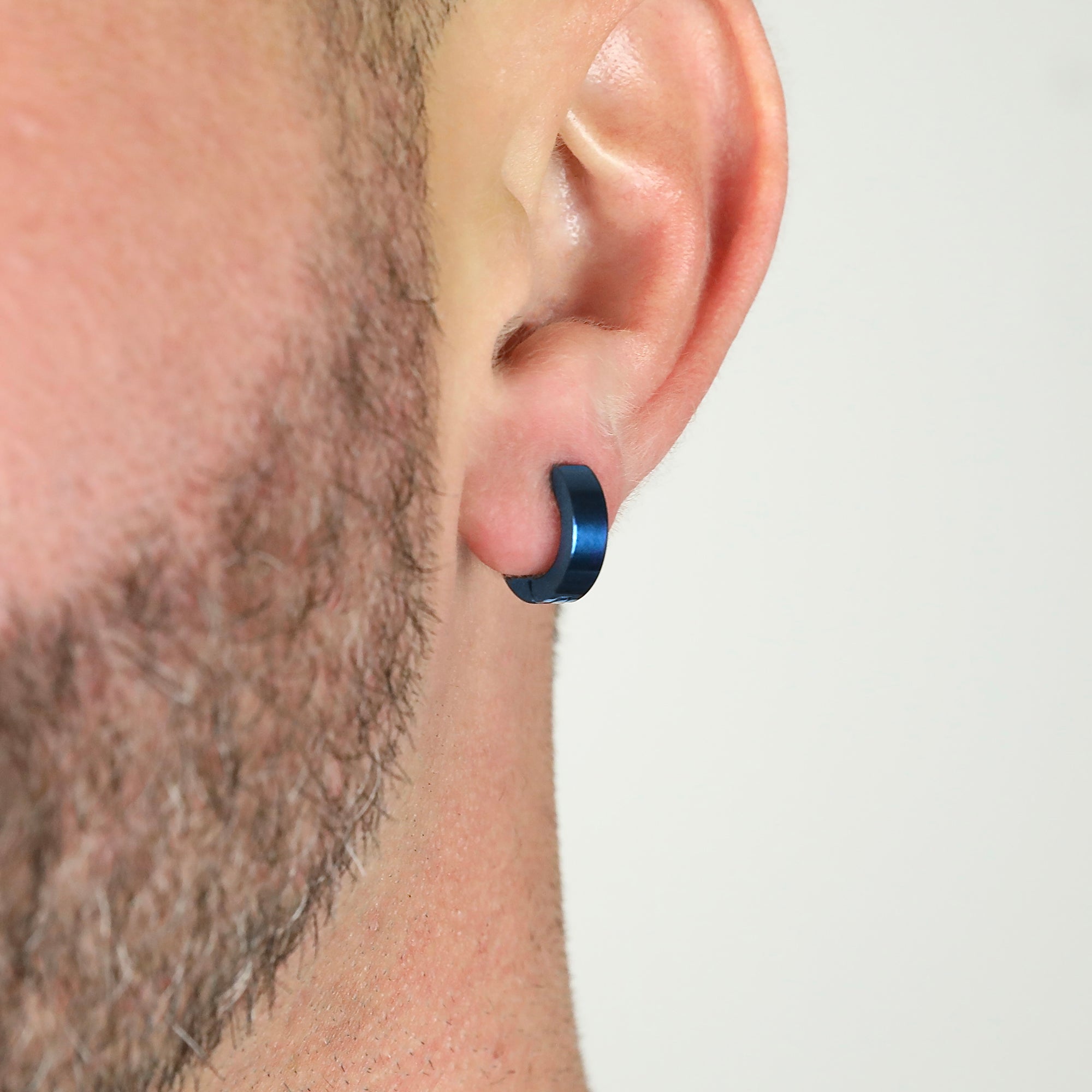 Round Earring - Cobalt Blue 4mm