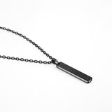 Glyph Bar Necklace - Black