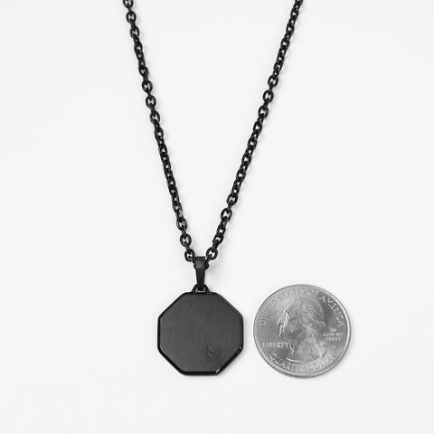 Glyph Octad Necklace - Black