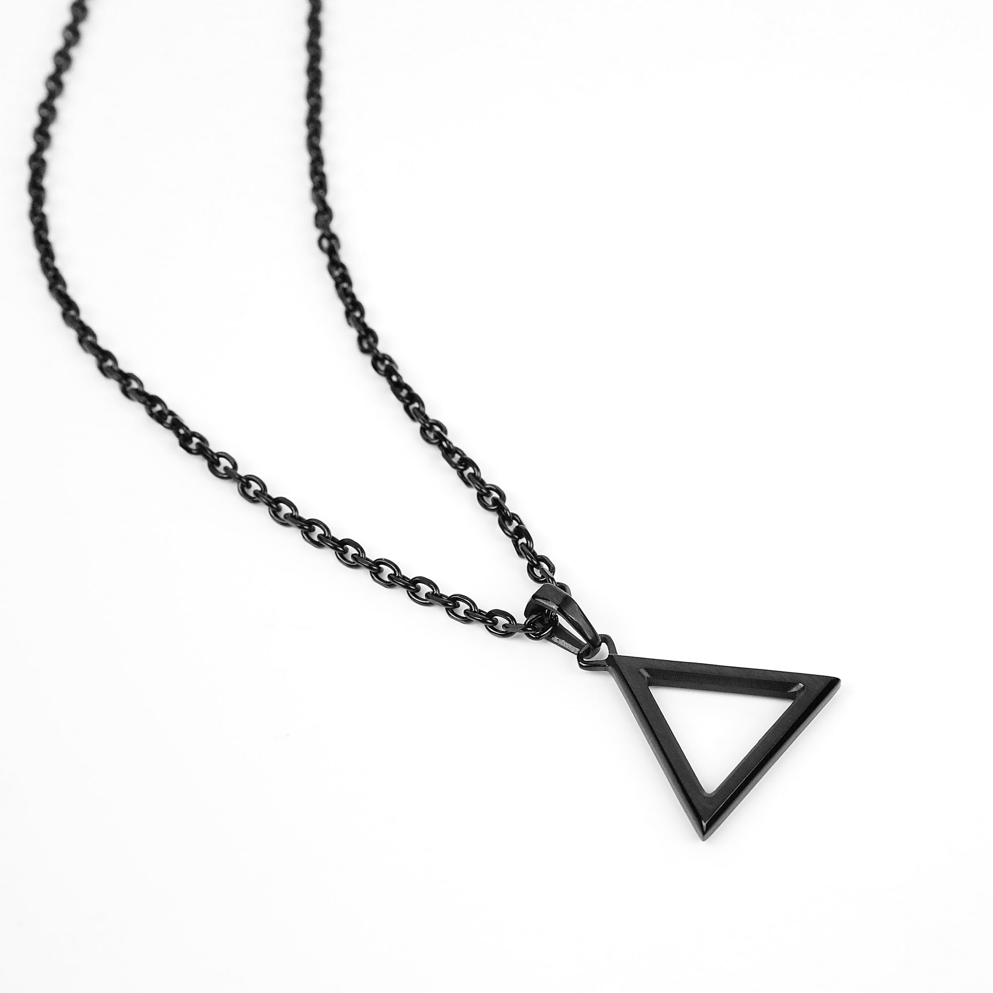 Nomad Triangle Necklace - Black