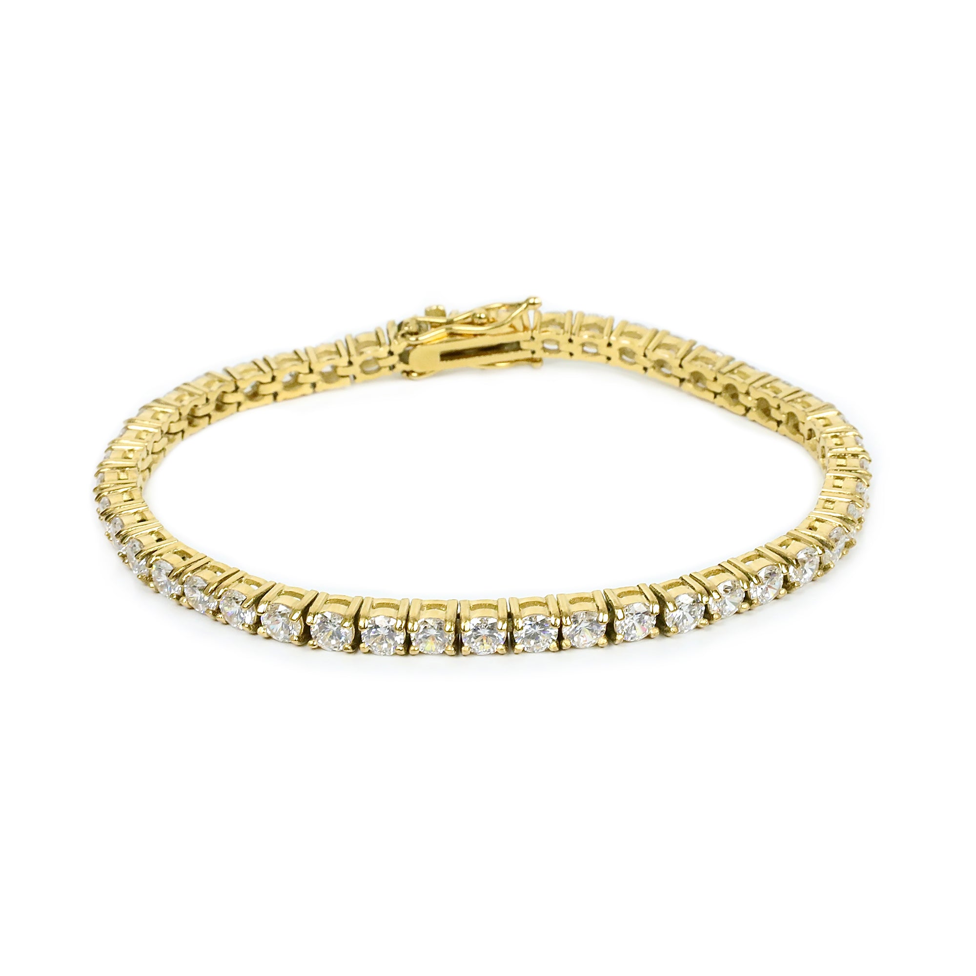 Tennis Bracelet - Gold 4mm – MODERN OUT