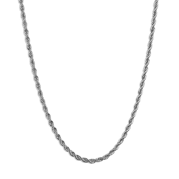 Rope Chain Necklace - Silver 2.5mm