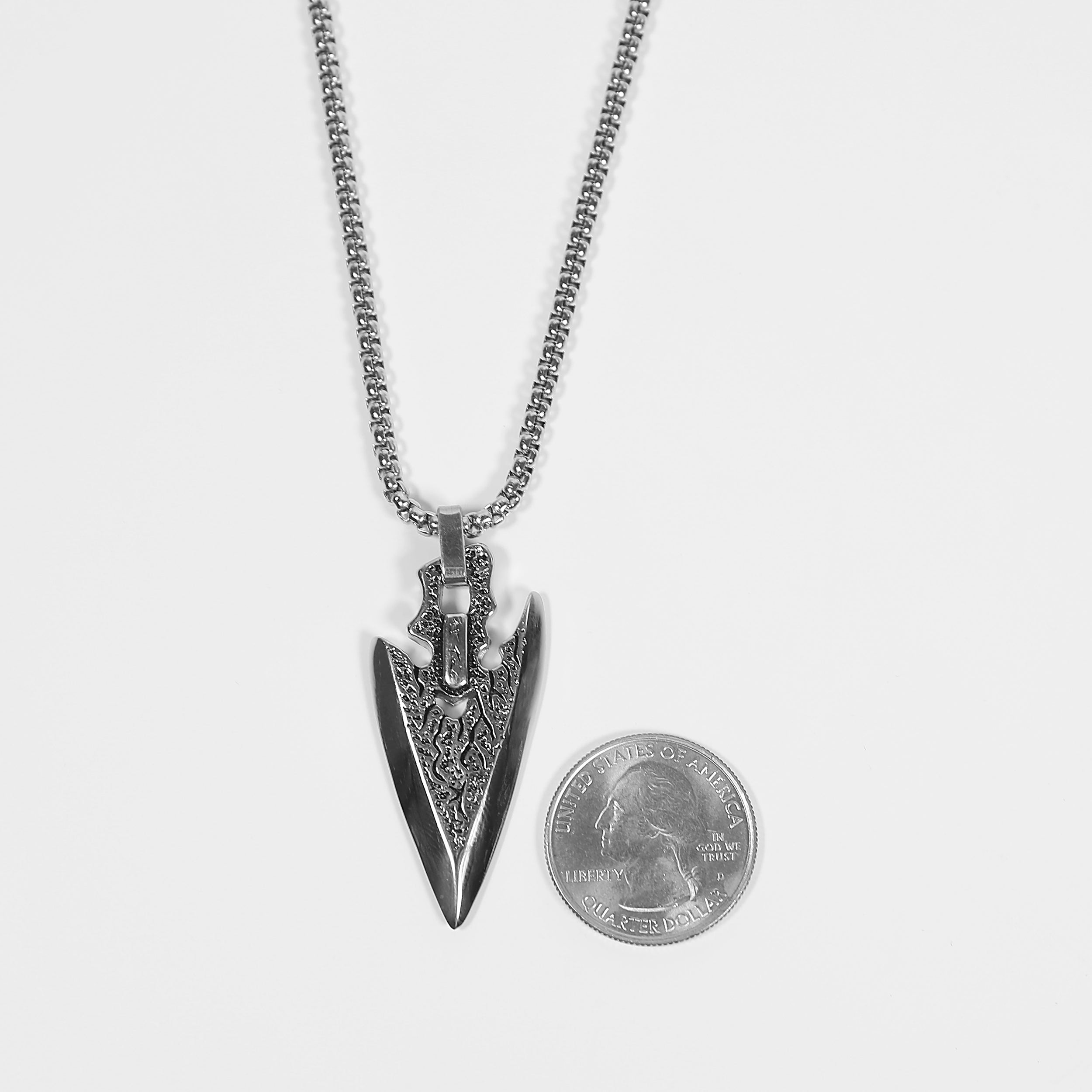Pure Silver Arrowhead Pendant, Unique Necklace, Replica of Ancient Arrowhead,  .999 Silver, Hand Poured Artisan Jewelry - Etsy