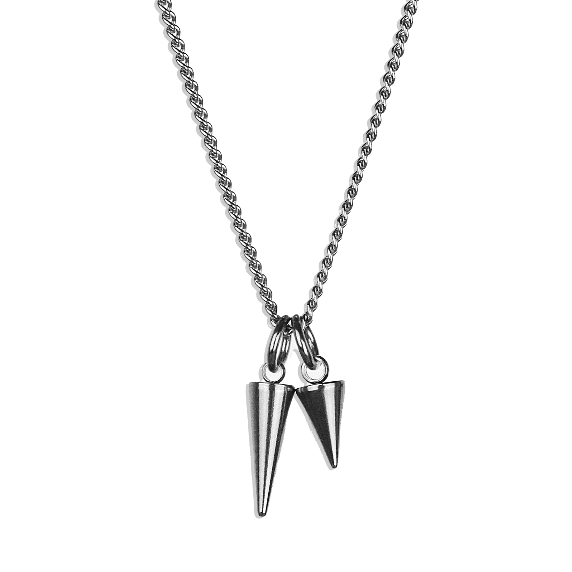 Minimal Spike Necklace - Silver