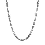 Curb Chain Necklace - Silver 3mm