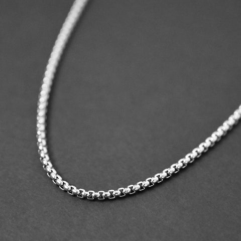 Box Chain Necklace - Silver 4mm