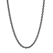 Modern Cable Chain Necklace - Black 3mm