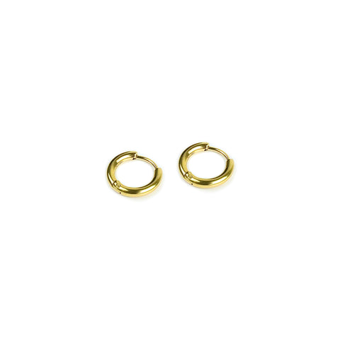 Minimal Round Earring - 2mm Gold