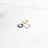 Minimal Round Earring - 2mm Black