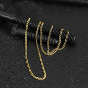 Curb Chain Necklace - Gold 3mm