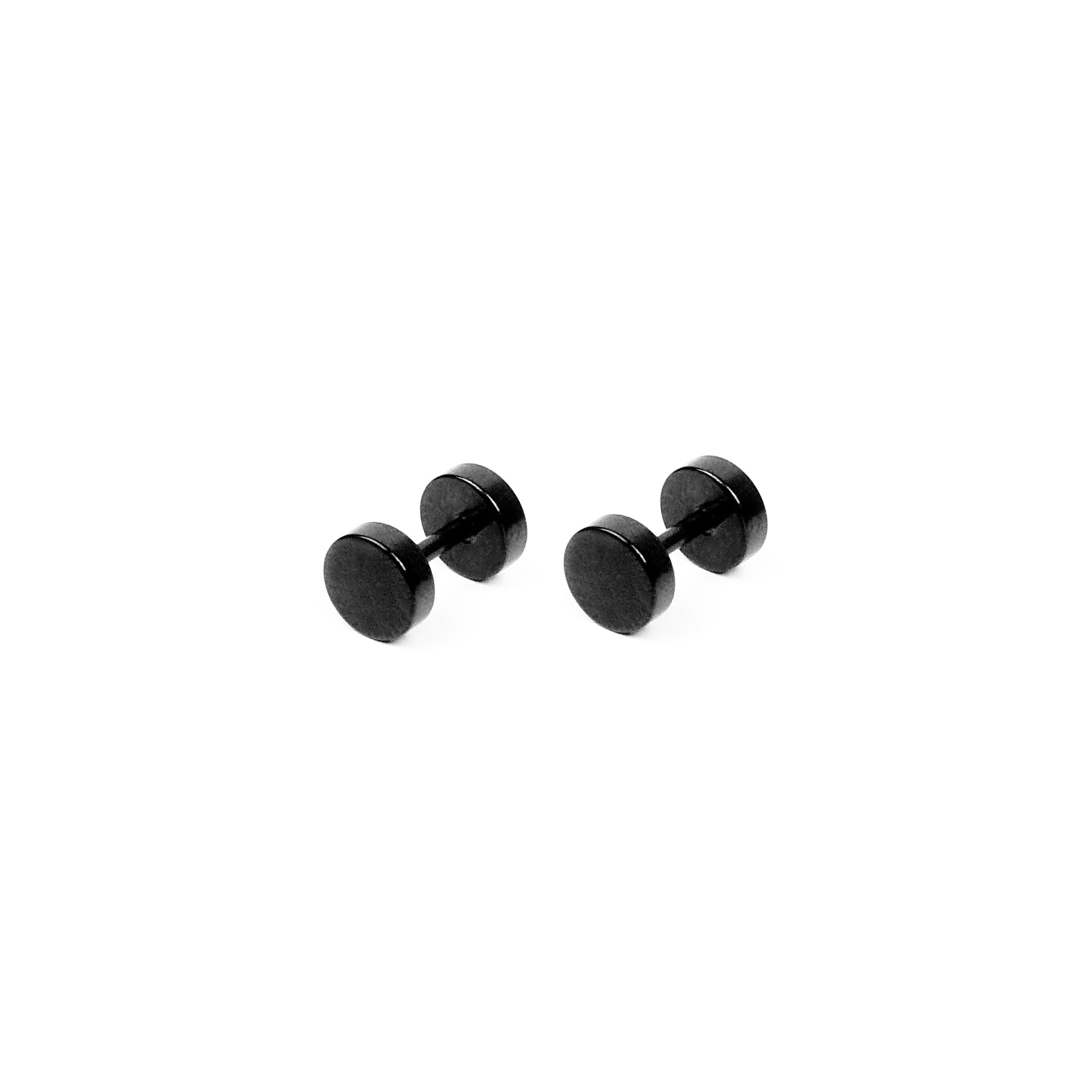 Stud Earring 6mm - Black