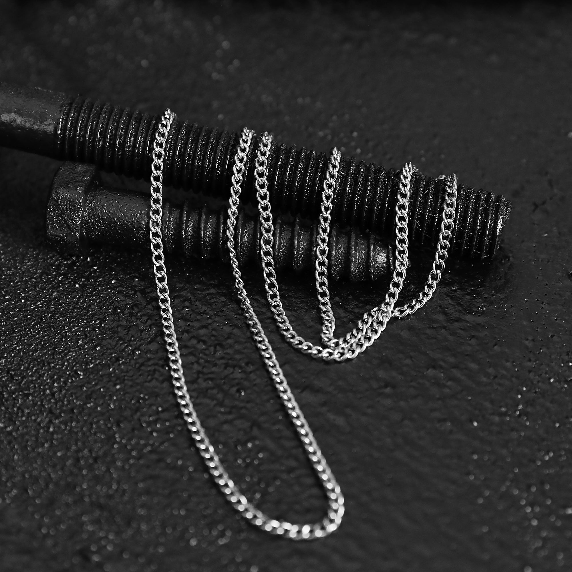 Curb Chain Necklace - Silver 3mm