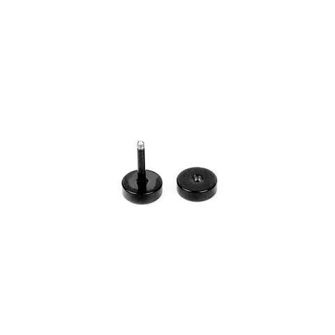 Stud Earring 6mm - Black