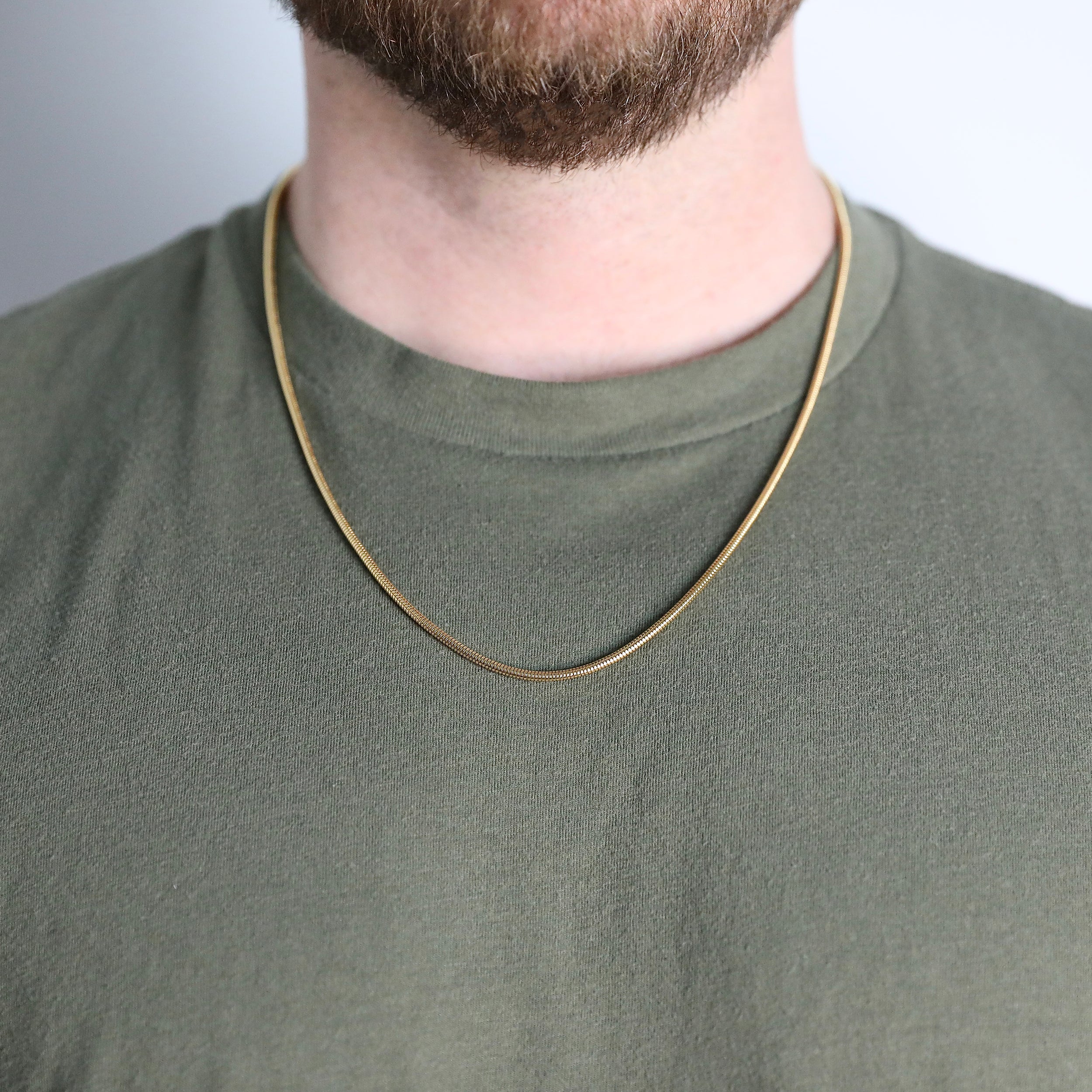 Snake Chain Necklace - Gold 2.4mm