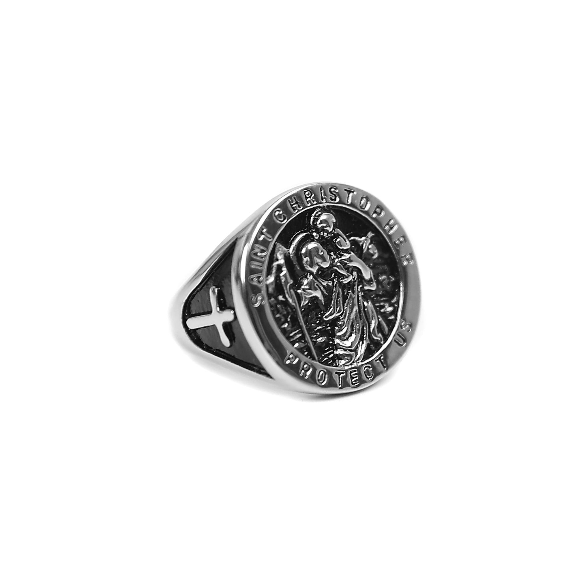 St Christopher Ring - Silver