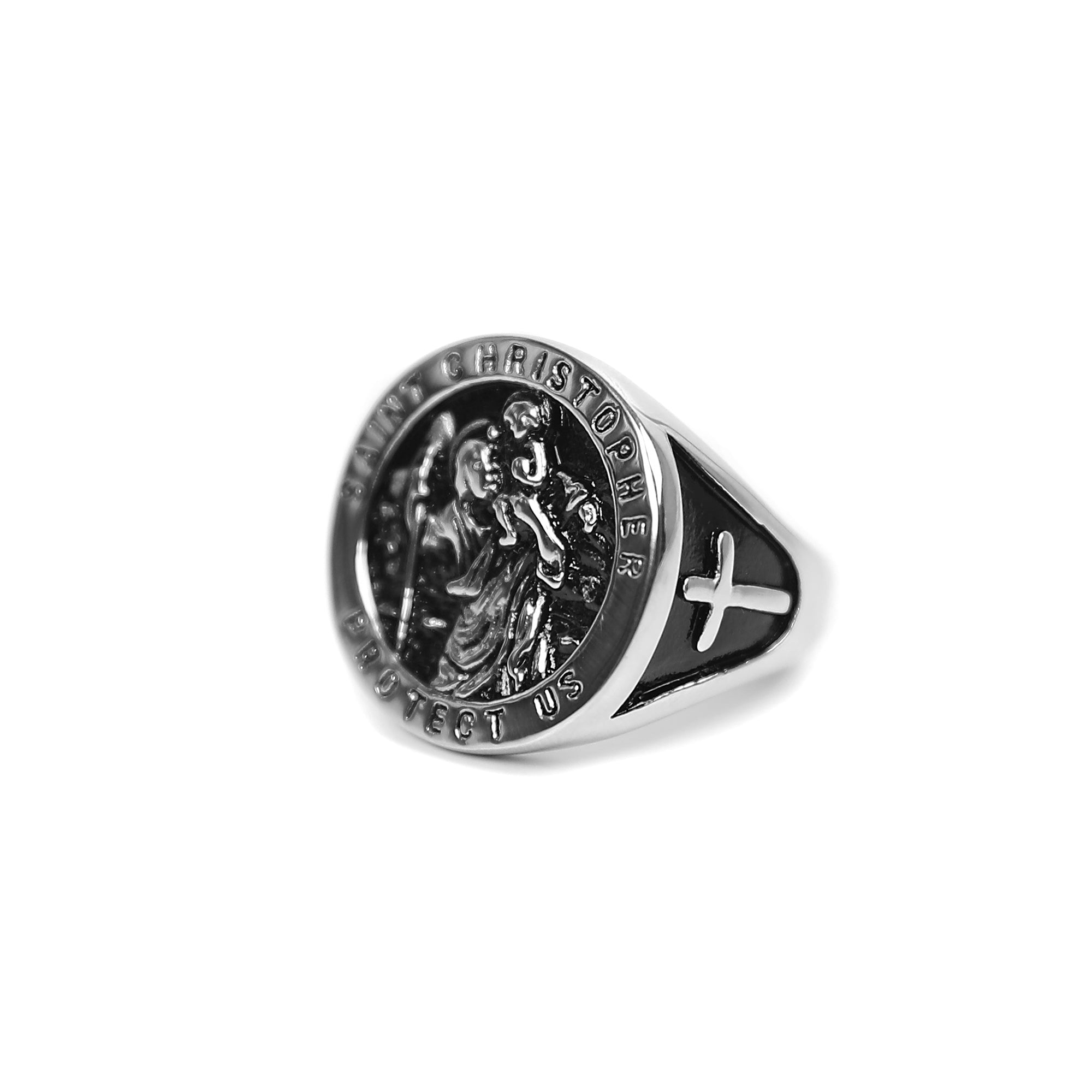 St Christopher Ring - Silver