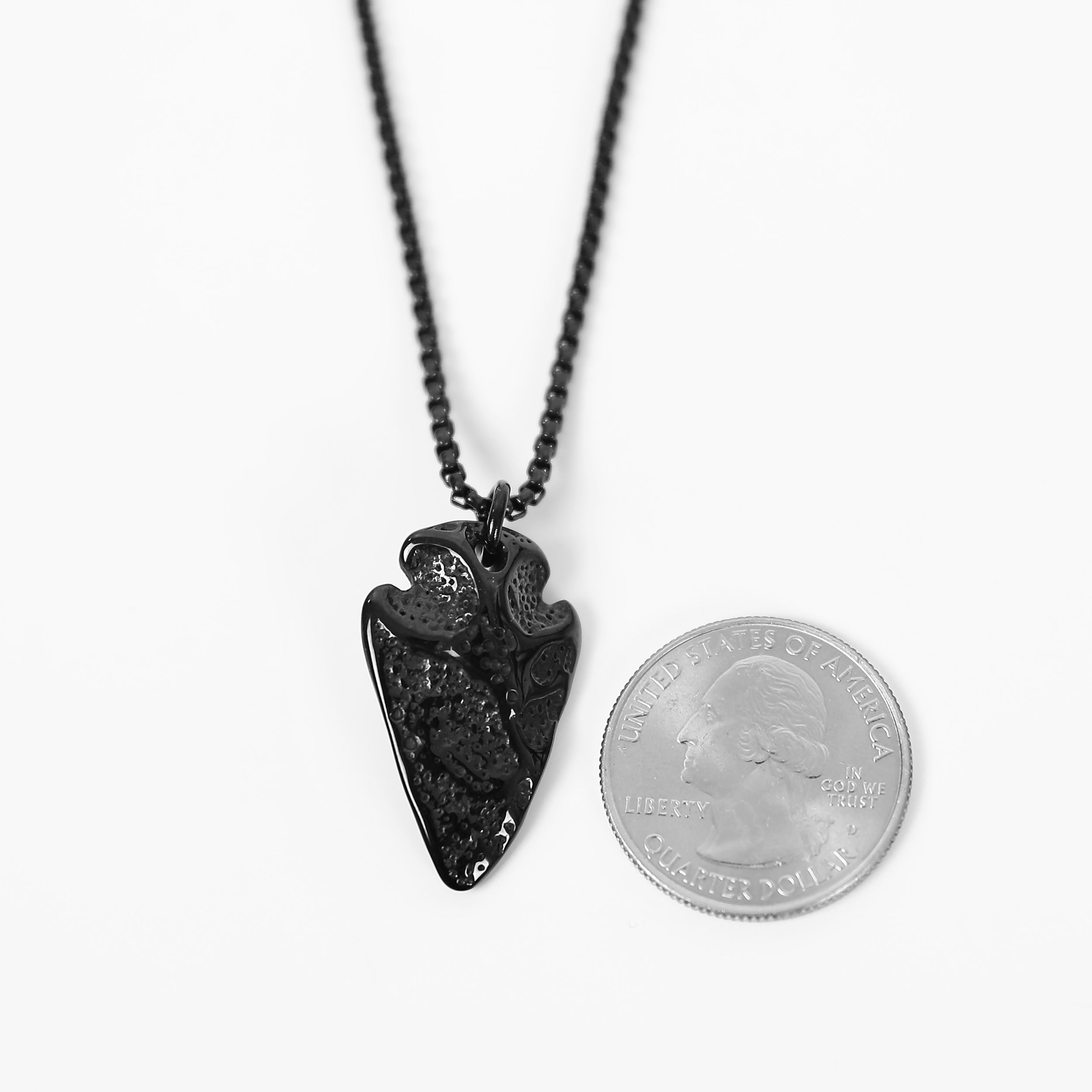 Wild Arrowhead Necklace - Black